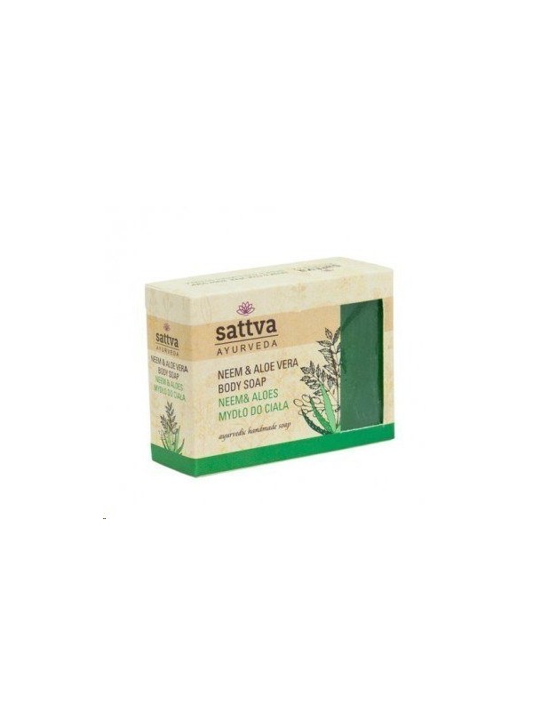 Sattva Ayurveda Neem & Aloe Body Soap 125 g