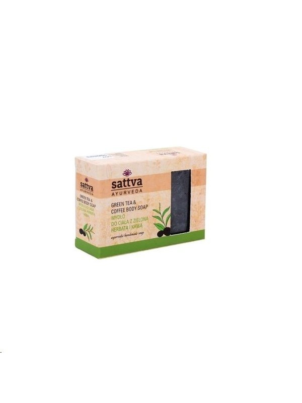 Sattva Ayurveda Body Soap with Green Tea and Coffee 125 g