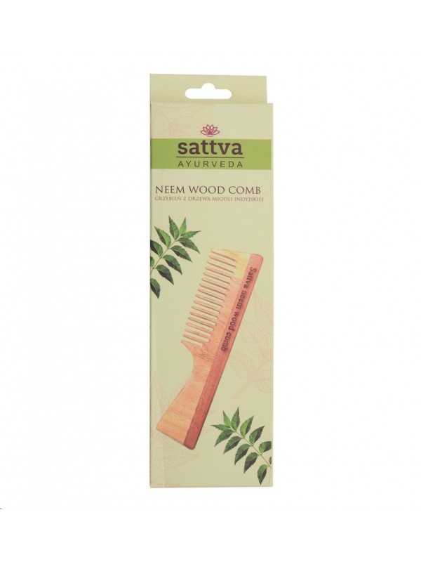 Sattva Ayurveda Neem Tree Comb Single 19 cm 1 piece