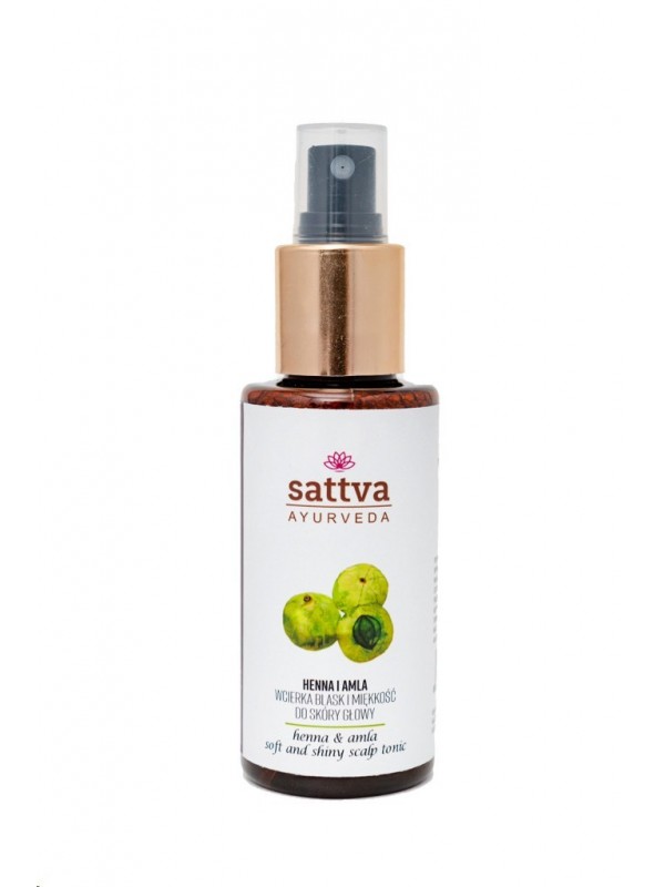 Sattva Ayurveda Wcierka do skóry głowy blask i miękkość Henna i Amla 100 ml (30-06-2023)