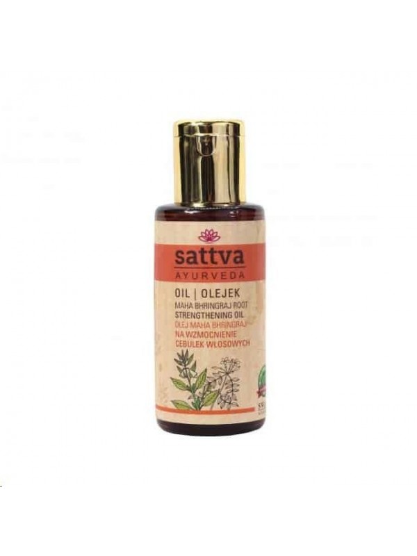 Sattva Ayurveda Maha Bhringraj olie voor het versterken van haarzakjes 100 ml