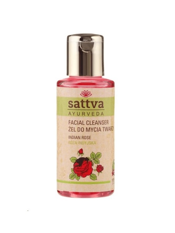 Sattva Ayurveda Gezichtswasgel Indian Rose 100 ml