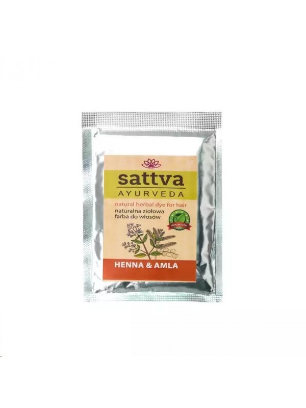 Sattva Ayurveda Natural Herbal Hair Dye Henna & Amla 10 g