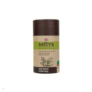 Sattva Ayurveda Natural Herbal Hair Dye Dark Brown 150 g