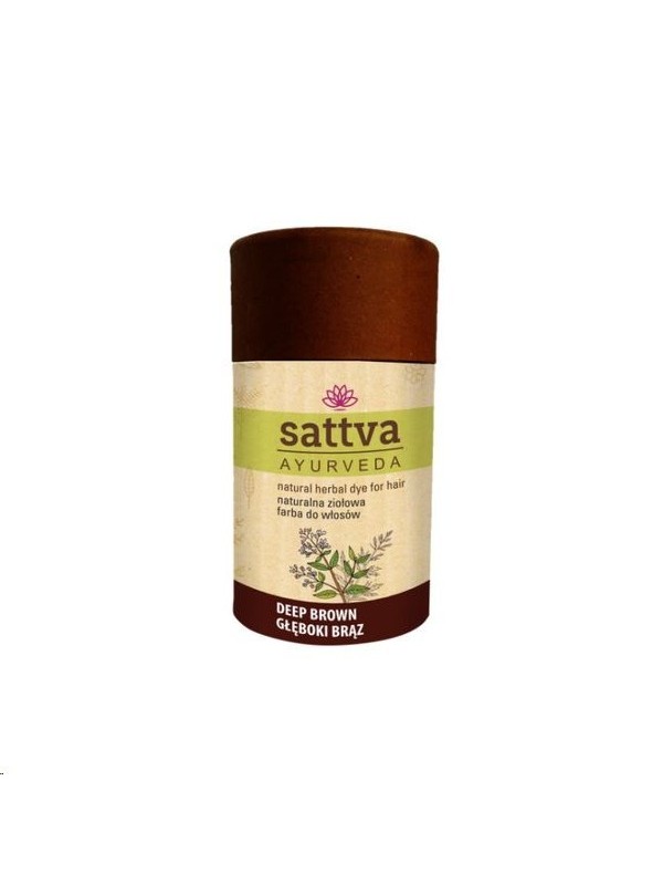 Sattva Ayurveda Natuurlijke Kruiden Haarverf Diep Bruin 150 gr