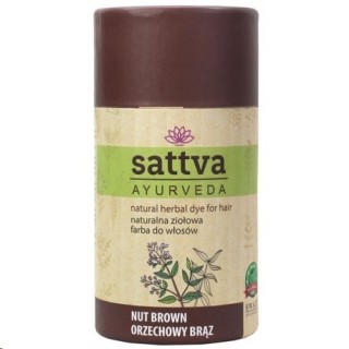 Sattva Ayurveda Natural Herbal Hair Dye Nut Brown 150 g