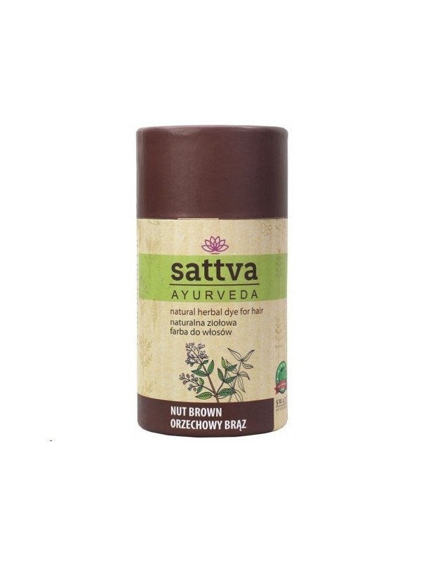 Sattva Ayurveda Natural Herbal Hair Dye Nut Brown 150 g