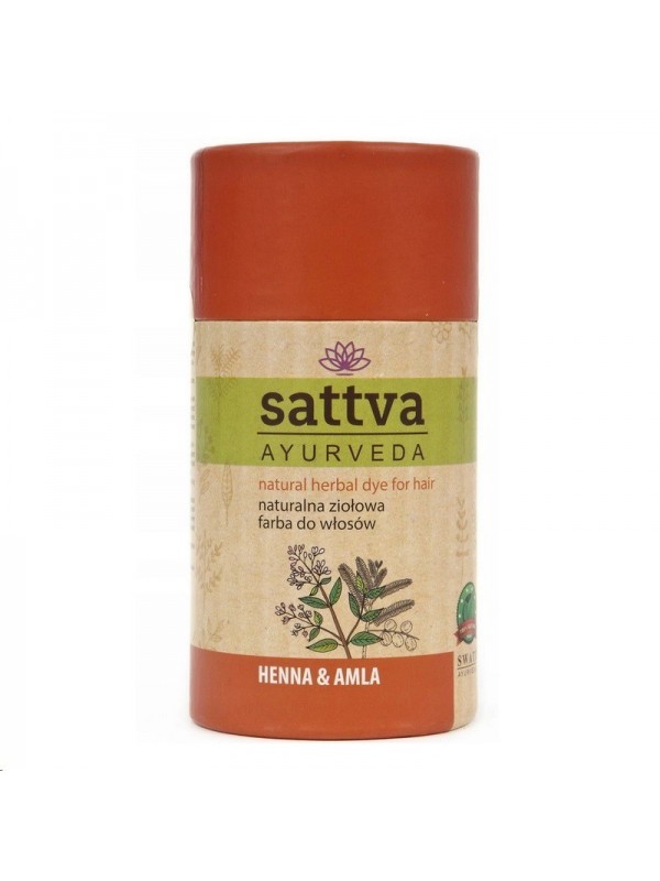 Sattva Ayurveda Natural Herbal Hair Dye Henna & Amla 150 g