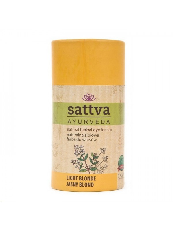 Sattva Ayurveda Natuurlijke Kruiden Haarverf Licht Blond 150 gr