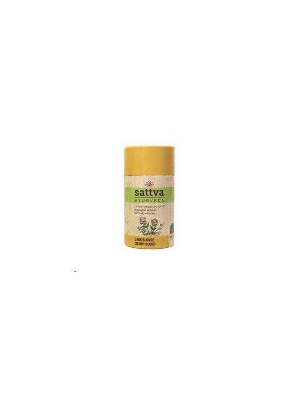 Sattva Ayurveda Naturalna ziołowa Farba do włosów Ciemny Blond 150 g