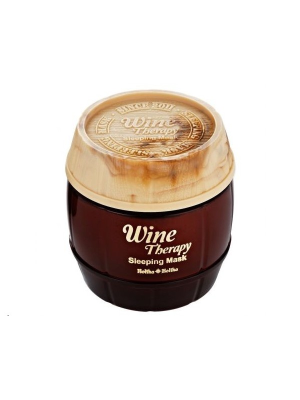 Holika Holika Red Wine Therapy Sleeping Mask - Maseczka do twarzy z ekstraktem z Wina oraz ograniczne ekstrakty z roślin