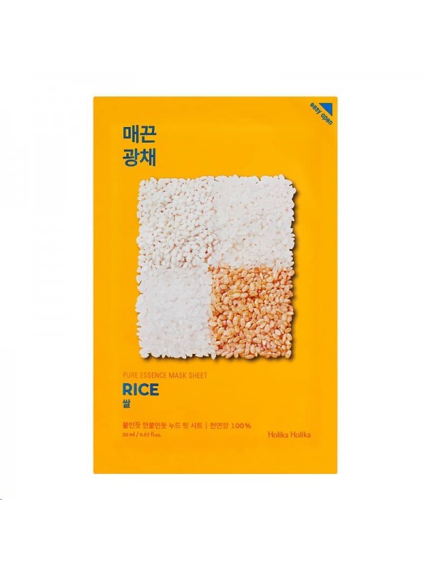 Holika Holika Pure Essence Mask Sheet - Face sheet mask with rice extract 23 g