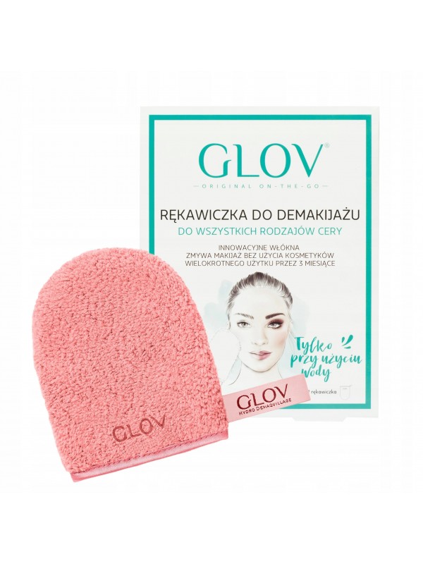 GLOV on-the-go Cheeky Peach make-up removal glove 1 piece