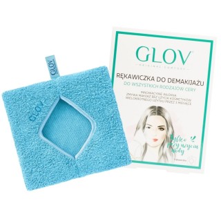 GLOV Comfort Bouncy Blue make-up verwijderingshandschoen 1 stuk