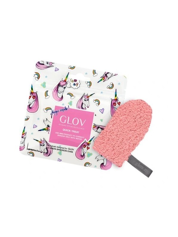 GLOV Quick Treat Cheeky Peach make-up removal glove 1 piece