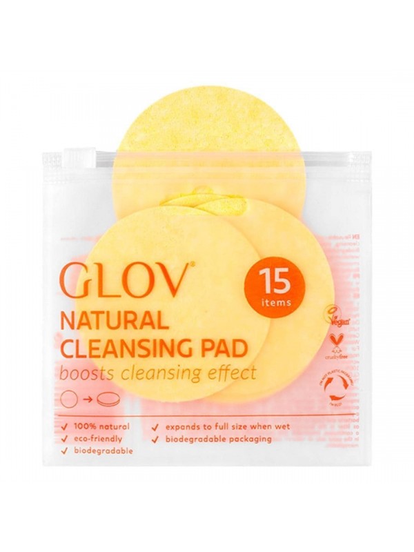 GLOV Natural Cleansing Biodegradable Cleansing Pads 15 pcs