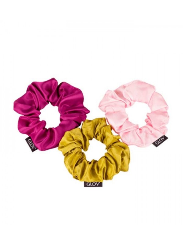 GLOV Scrunchie Pink Haarelastiekjes 3-pack