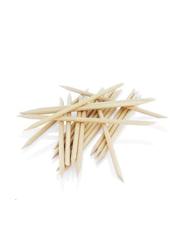 Orange wood sticks 5 cm long, 10 pieces