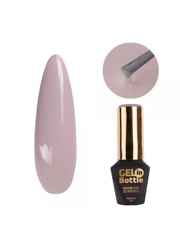 MollyLac Gel in bottle Jasmine nail gel in a bottle with a multifunctional brush 10 g