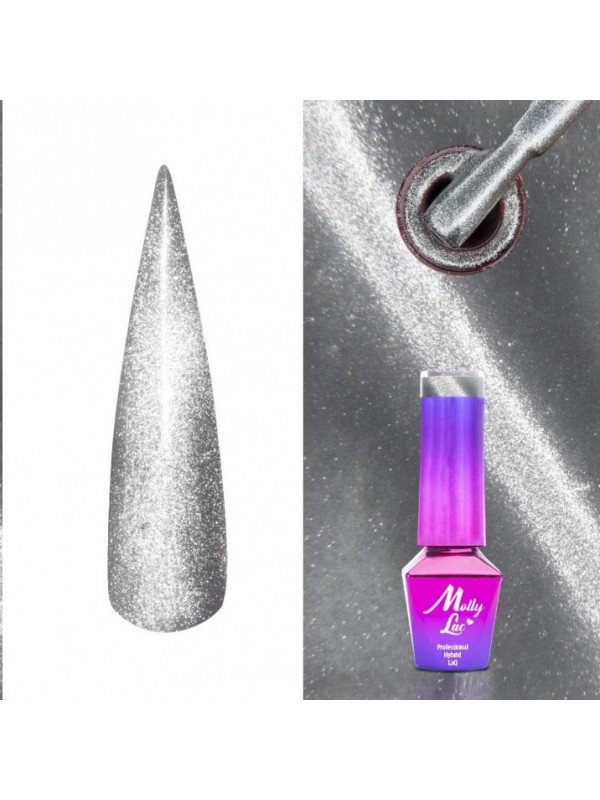 MollyLac /447/ Womanity Cat Eye Rainy Day Hybrid Lacquer 5 ml