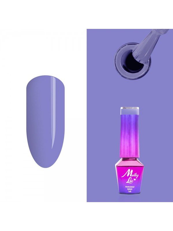 MollyLac / 5 / Glamour Women Violet Room Hybrid Nagellak 5 ml