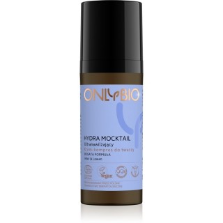 ONLYBIO Hydra Mocktail Gezichtscrème-kompres ultra-hydraterende rijke formule Ginger & Lewan 50 ml