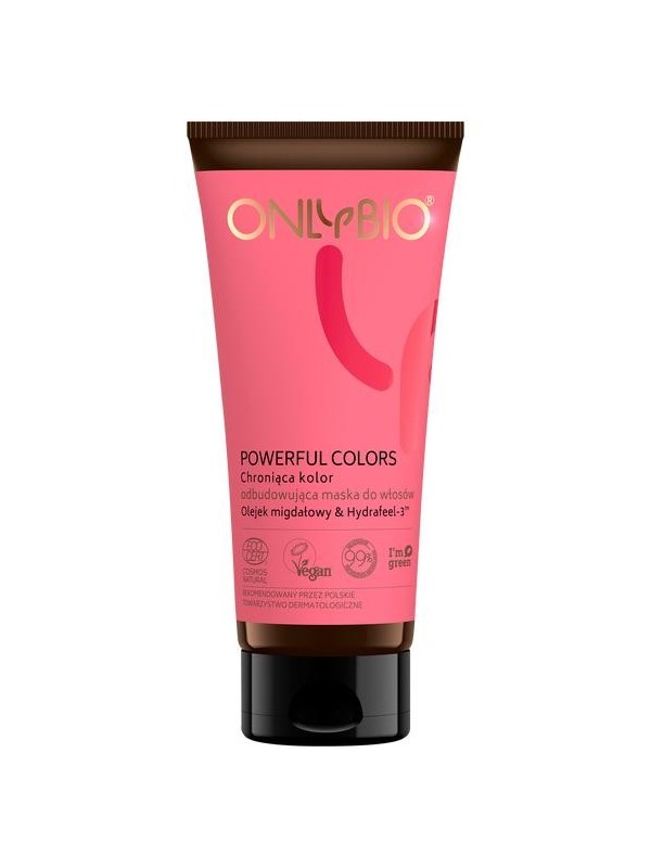 ONLYBIO Powerful Colors Color Protecting Rebuilding Hair Mask Almond Oil & Hydrafeel -3™ 200ml