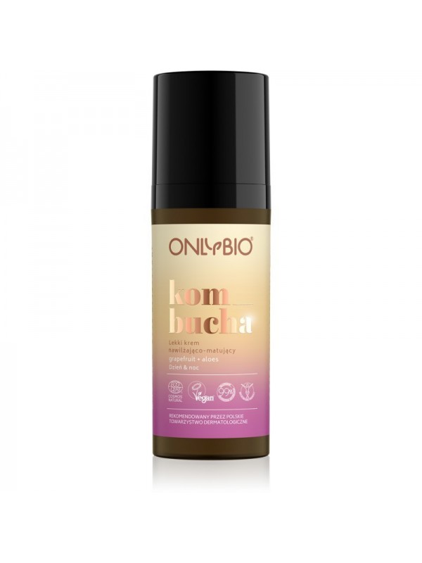 ONLYBIO Kombucha light Hydraterende en matterende gezichtscrème voor dag en nacht Grapefruit & Aloë 50 ml