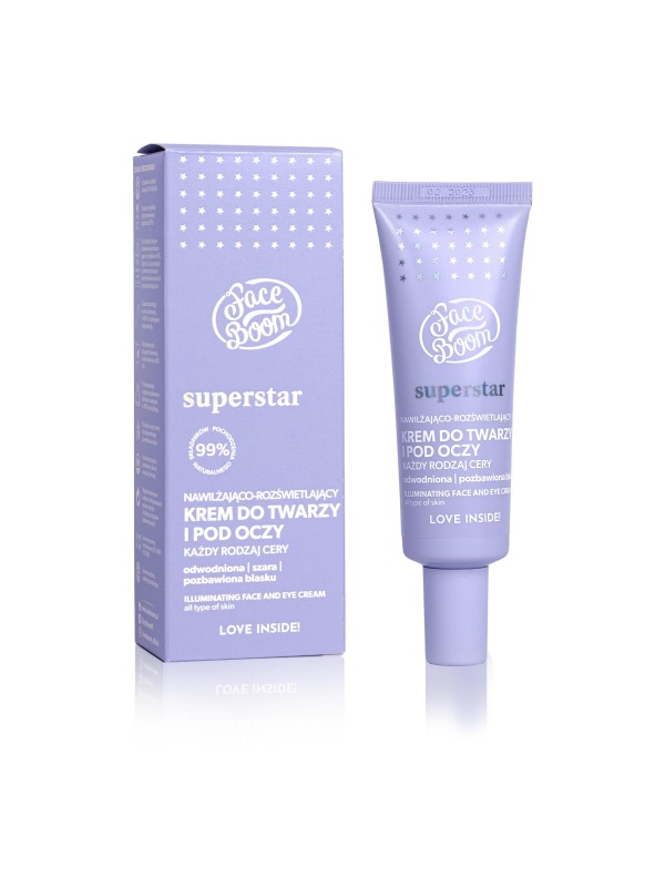 FaceBoom Superstar Moisturizing and illuminating face and eye cream 50 ml