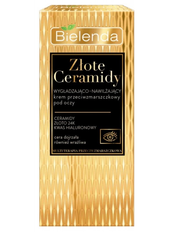 Bielenda ZŁOTE CERAMIDY Anti-rimpel gladmakende en hydraterende oogcrème 15 ml