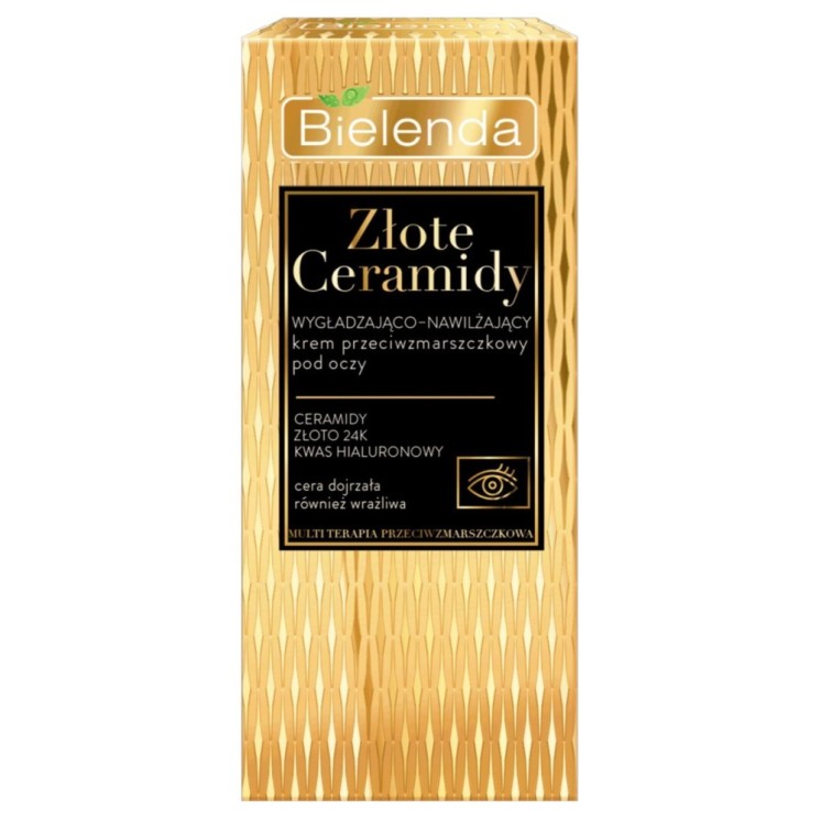 Bielenda ZŁOTE CERAMIDY Anti-rimpel gladmakende en hydraterende oogcrème 15 ml