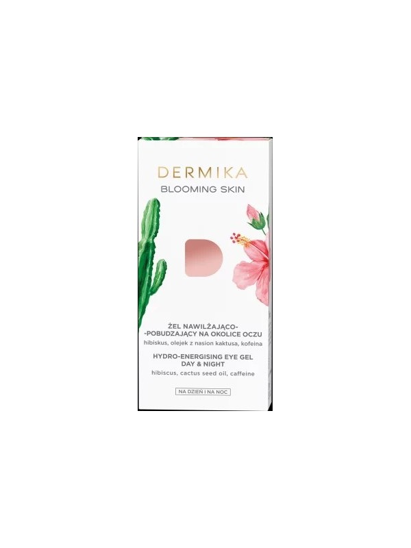 Dermika BLOOMING SKIN Żel nawilżająco-pobudzający na okolice oczu na dzień i noc 15 ml (31-05-2023)