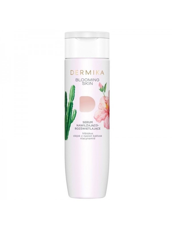 Dermika BLOOMING SKIN Hydraterend en verhelderend Serum Hibiscus, Cactuszaadolie, Niacinamide 200 ml