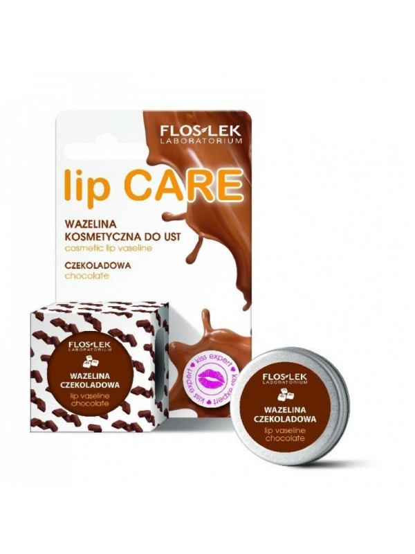 Floslek LIP CARE Cosmetische vaseline voor lippen Chocolade 15 g