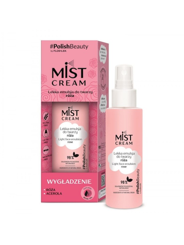 Floslek MIST CREAM lichte gezichtsemulsie Rose 110 ml