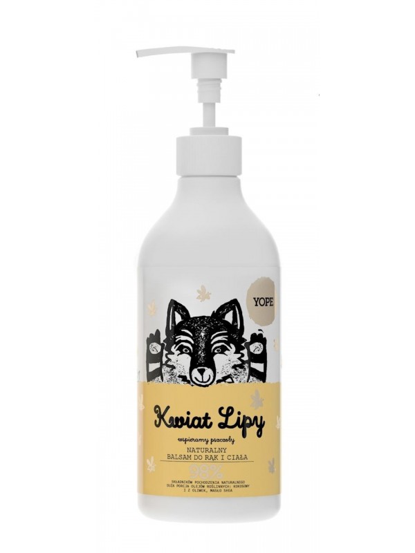 YOPE Moisturizing body and hand lotion Linden flower 300 ml