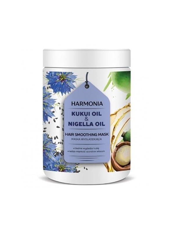 Harmonia Haarmasker Verzachtende Kukui-olie en Nigella-olie 1000 ml