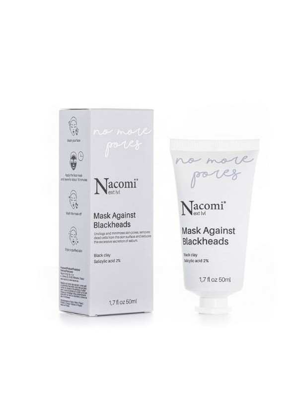 Nacomi Next Level No more pores Gezichtsmasker tegen mee-eters 50 ml