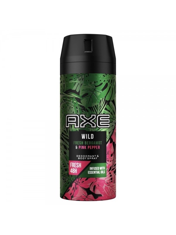 Axe Wild Fresh Bergamot & Pink Pepper deodorant spray 150 ml