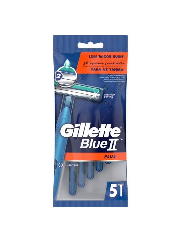 Gillette Blue II Plus Razors 5 pcs