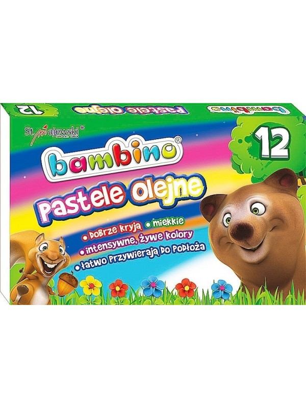 BAMBINO Oliepastels 12 kleuren