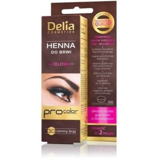 Delia Henna voor wenkbrauwen gel 3.0 Donkerbruin