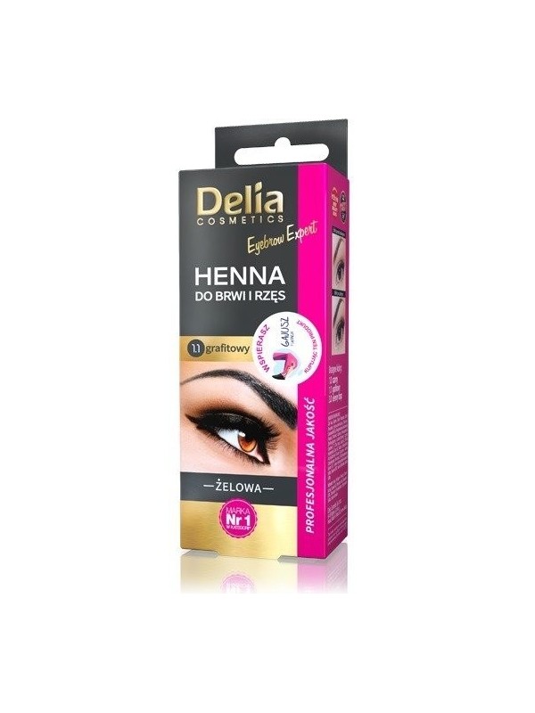 Delia Henna for eyebrows gel 1.1 Graphite