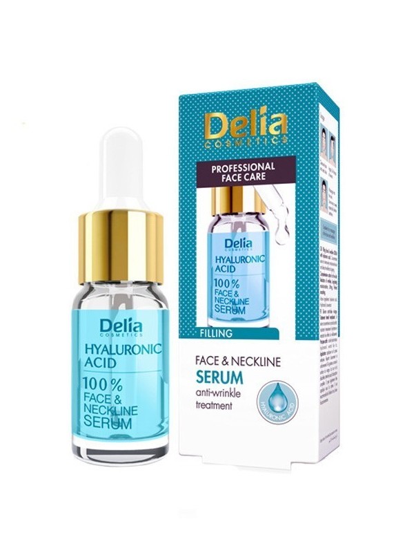 Delia Hyaluronic Serum voor het vullen van gezicht, hals en decolleté 10 ml