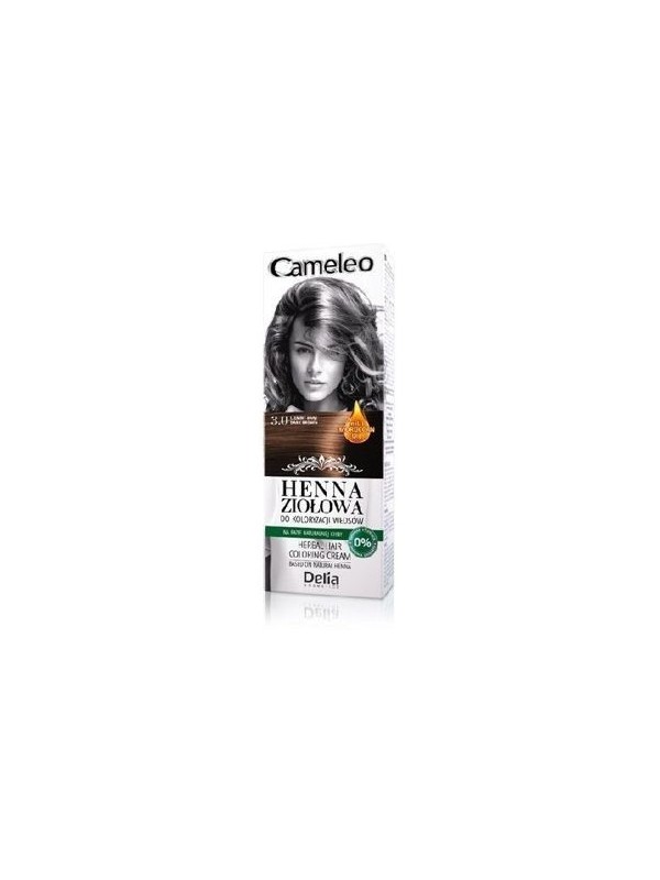 Delia Cameleo Herbal Henna for hair coloring 3.0 Dark brown 75 g