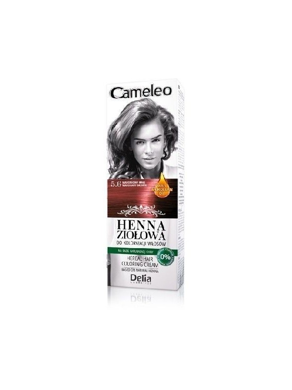 Delia Cameleo Herbal Henna voor haarkleuring 5 .6 Mahoniebruin 75 g