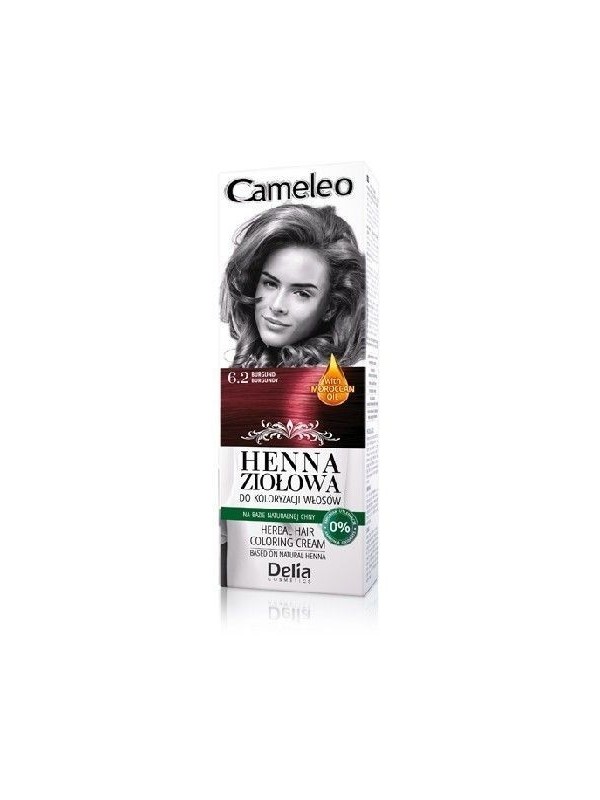 Delia Cameleo Herbal Henna voor haarkleuring 6.2 Burgundy 75 g