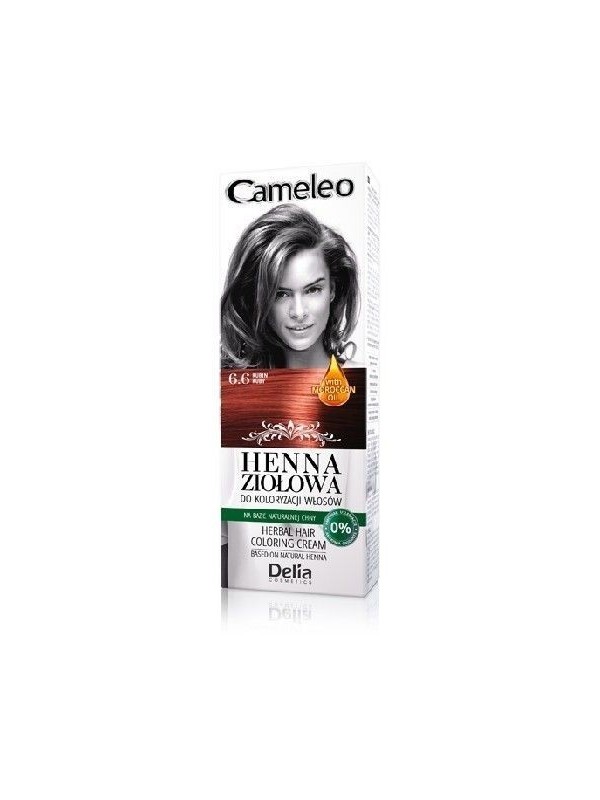 Delia Cameleo Herbal Henna voor haarkleuring 6.6 Rubin 75 g