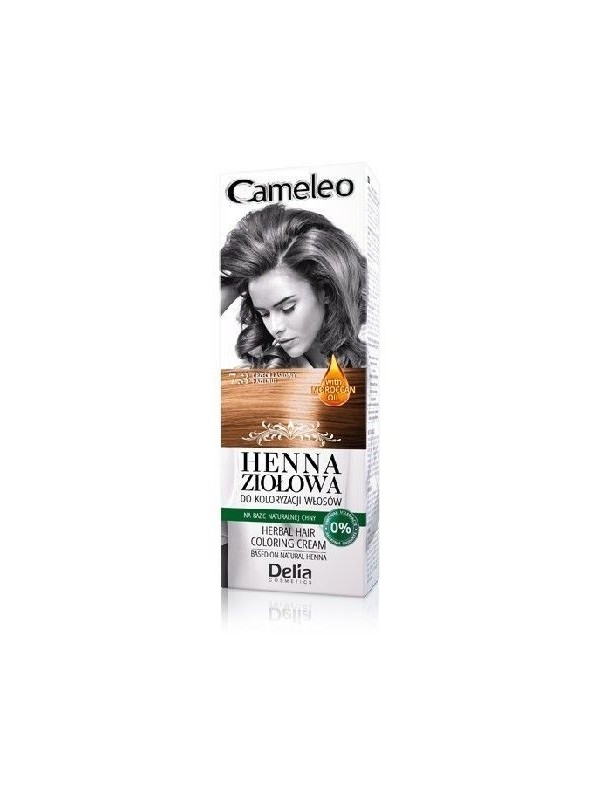 Delia Cameleo Herbal Henna for hair coloring 7.3 Hazelnut 75 g