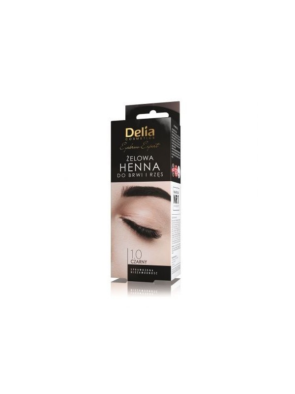 Delia Henna voor wenkbrauwen gel 1.0 Zwart